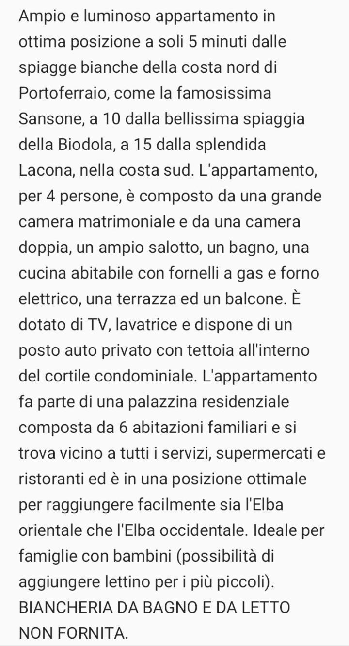 Appartamento Orti Portoferraio Oda fotoğraf